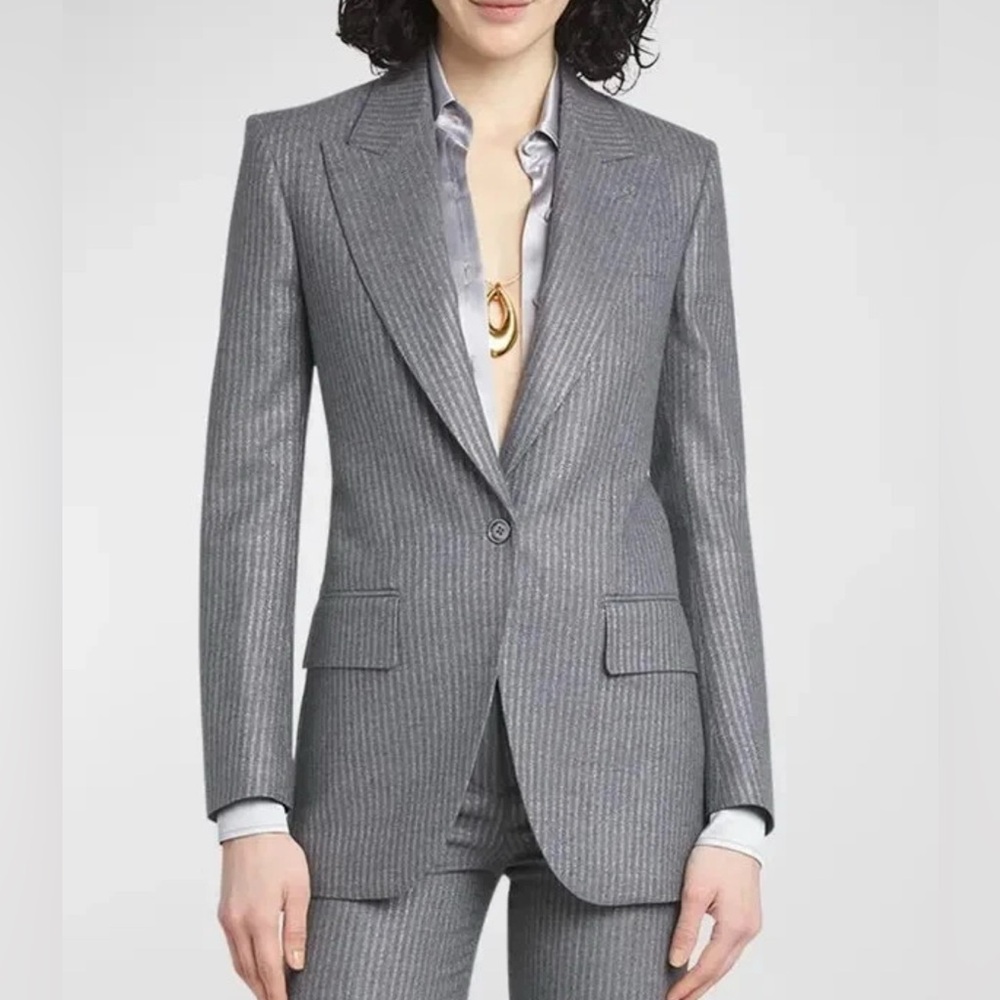 TOM FORD Women's Metallic Stripe Blazer
